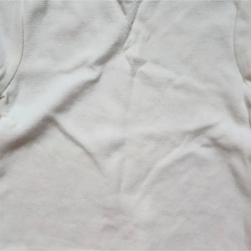 The Children's Place Boy's White Long Sleeve Crewneck Waffle Knit Shirt 2T
